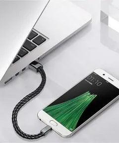 USB Leather Charging Braided Bracelets